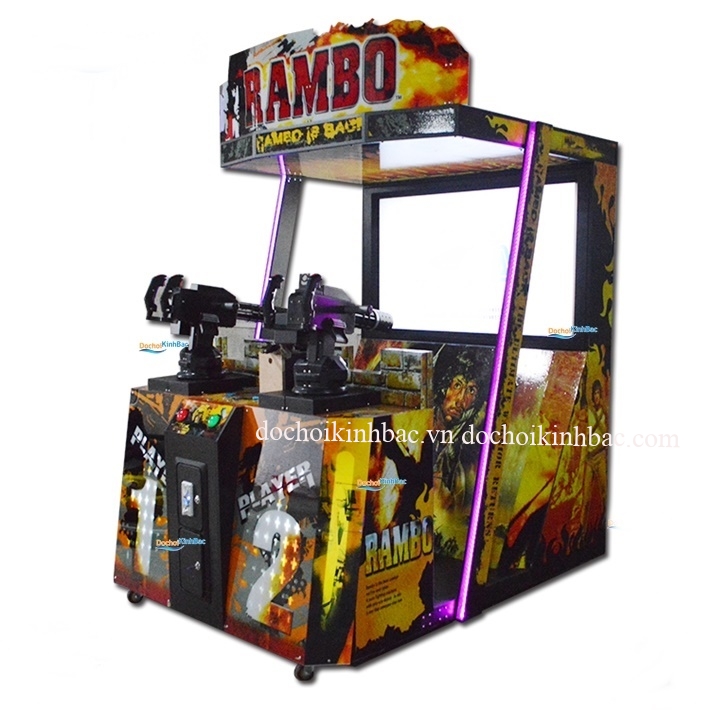 Cách chơi và điều khiển trong game Rambo 2 máy thùng